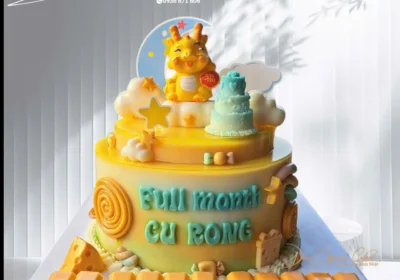 bánh rau câu đầy tháng bé trai rồng banh cau 2 tang day thang cu rong thủ đức duẫn nguyễn