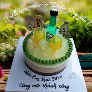 Bánh Rau Câu Sinh Nhật Cho Nam Mẫu Bia