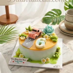Bánh Kem Rau Câu Xe Hơi Sinh Nhật Bé