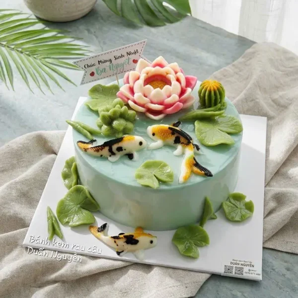 Bánh Hồ Sen Cá Chép Tặng Bà Ngoại – Duẫn Nguyễn Cakes Thủ Đức