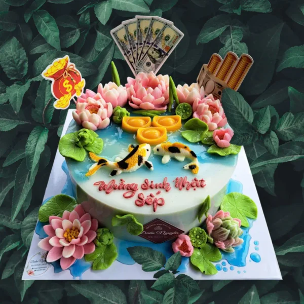 Bánh Hồ Sen Cá Chép Tặng Sếp – Duẫn Nguyễn Cakes Thủ Đức