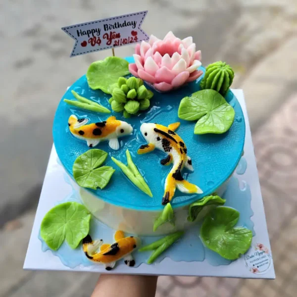 Bánh Hồ Sen Cá Chép Tặng Vợ Yêu – Duẫn Nguyễn Cakes Thủ Đức