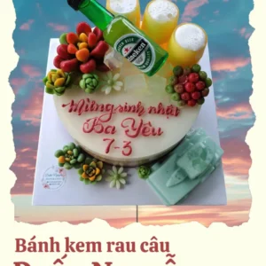 Bánh Ly Bia Heineken Tặng Ba